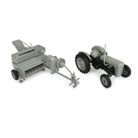 SET TRACTOR FERGUSON TO35 CON EMPACADORA ESC 1:32 