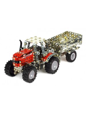 TRONICO TRACTOR MASSEY FERGUSON CON TRAILER (354 PIEZAS)