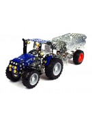 TRONICO TRACTOR NEW HOLLAND CON TRAILER RADIO CONTROL (442 PIEZAS)