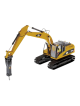 EXCAVADORA CAT 320D CON MARTILLO ESC 1:50