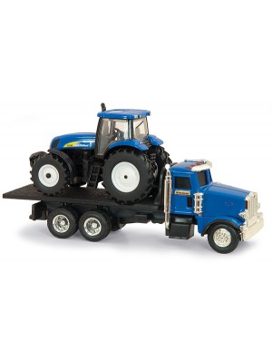 CAMION CON TRACTOR NEW HOLLAND ESC 1:64