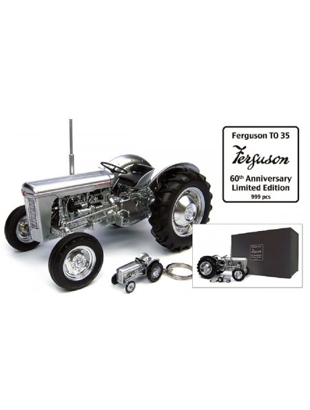 TRACTOR FERGUSON T035 CROMADO EDICION ESP. ESC 1:16